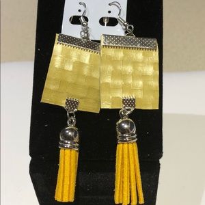 Leather Tassel earrings
